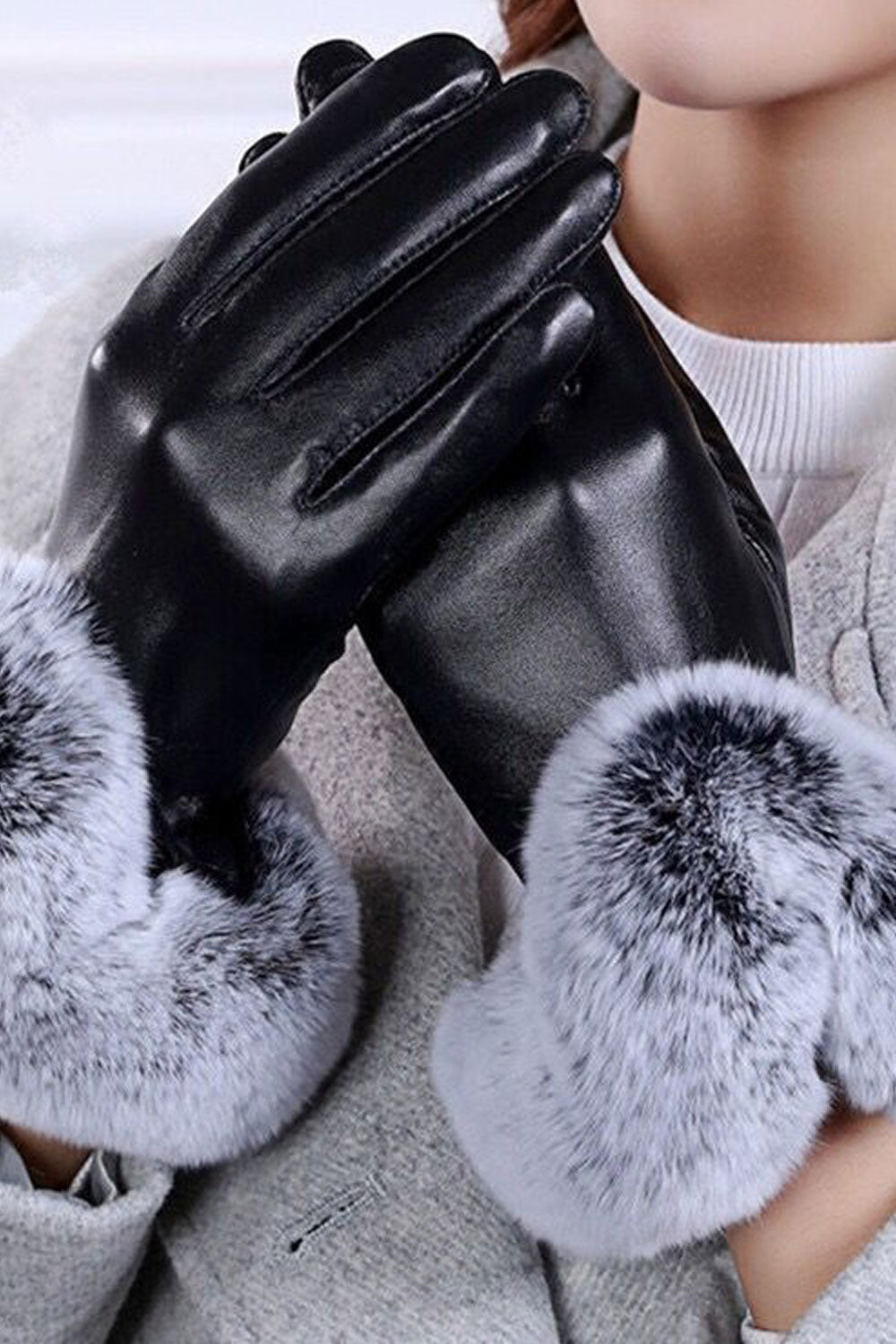 Women Waterproof Stylish Smooth Windproof Gloves
