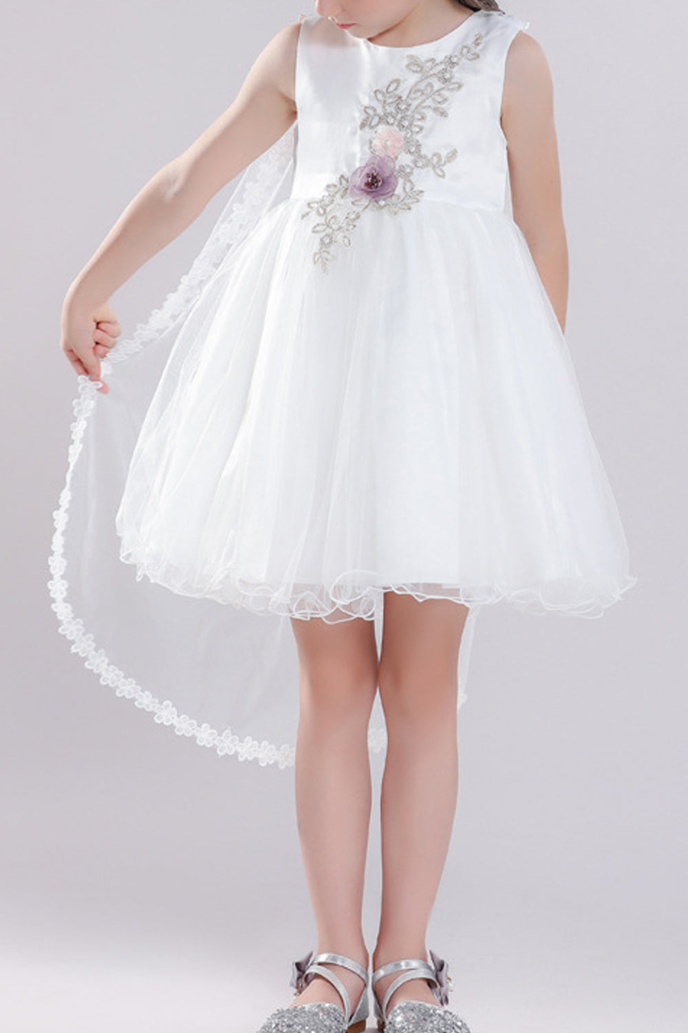 Kids Baby Girls Sleeveless Short Skirt Fancy Dress