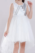 Kids Baby Girls Sequin Bust Sleeveless Fancy Dress