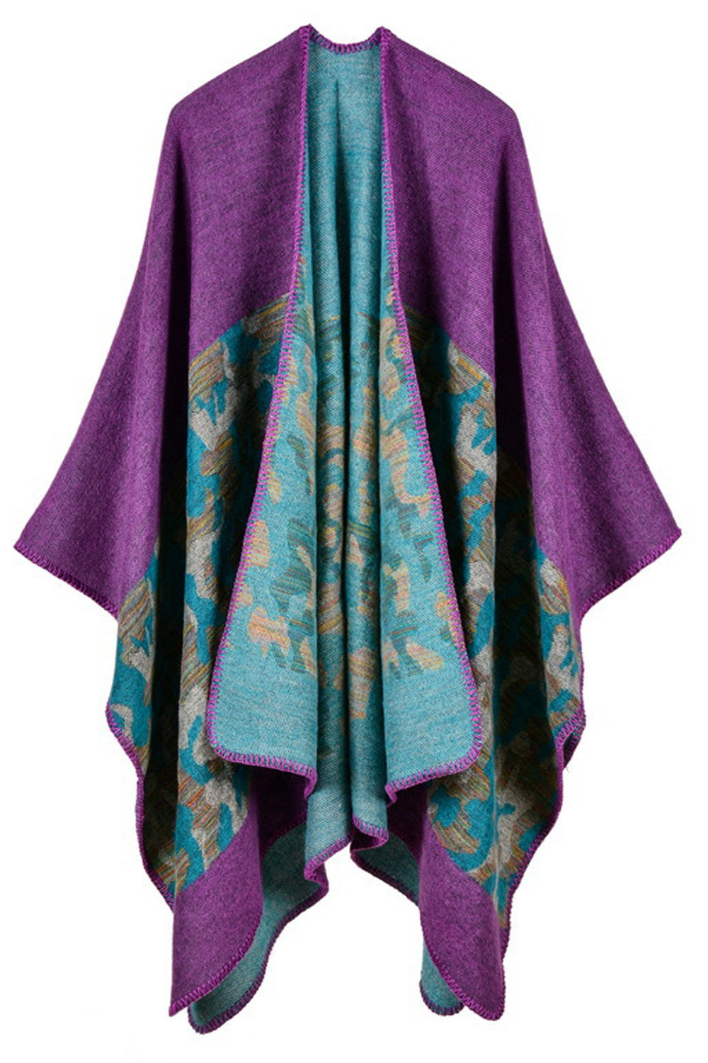Women Camouflage Printed Thick Cashmere Shawl