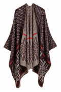 Women Cashmere Geometric Printed Shawl