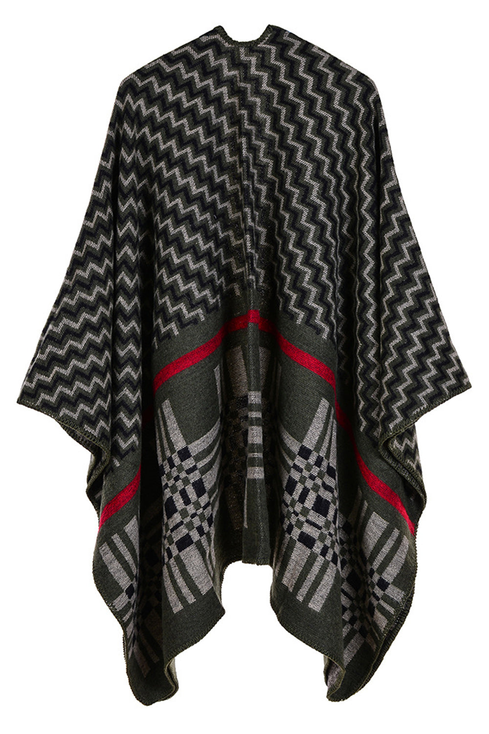 Women Cashmere Geometric Printed Shawl