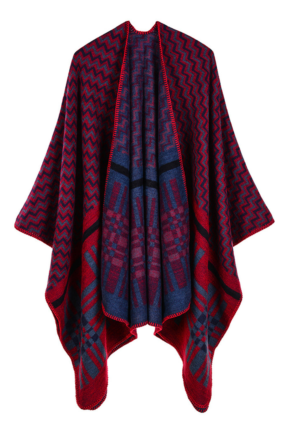 Women Cashmere Geometric Printed Shawl