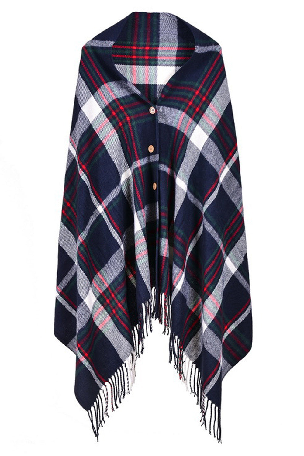 Women Classic Plaid Fashion Cashmere Shawl