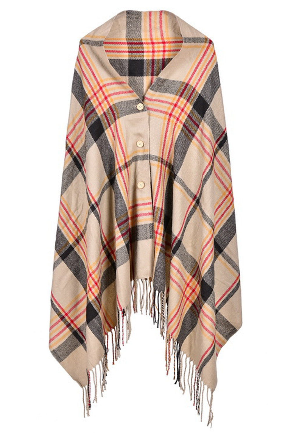 Women Classic Plaid Fashion Cashmere Shawl