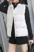 Women Collar Neck Button Down Thick Jacket