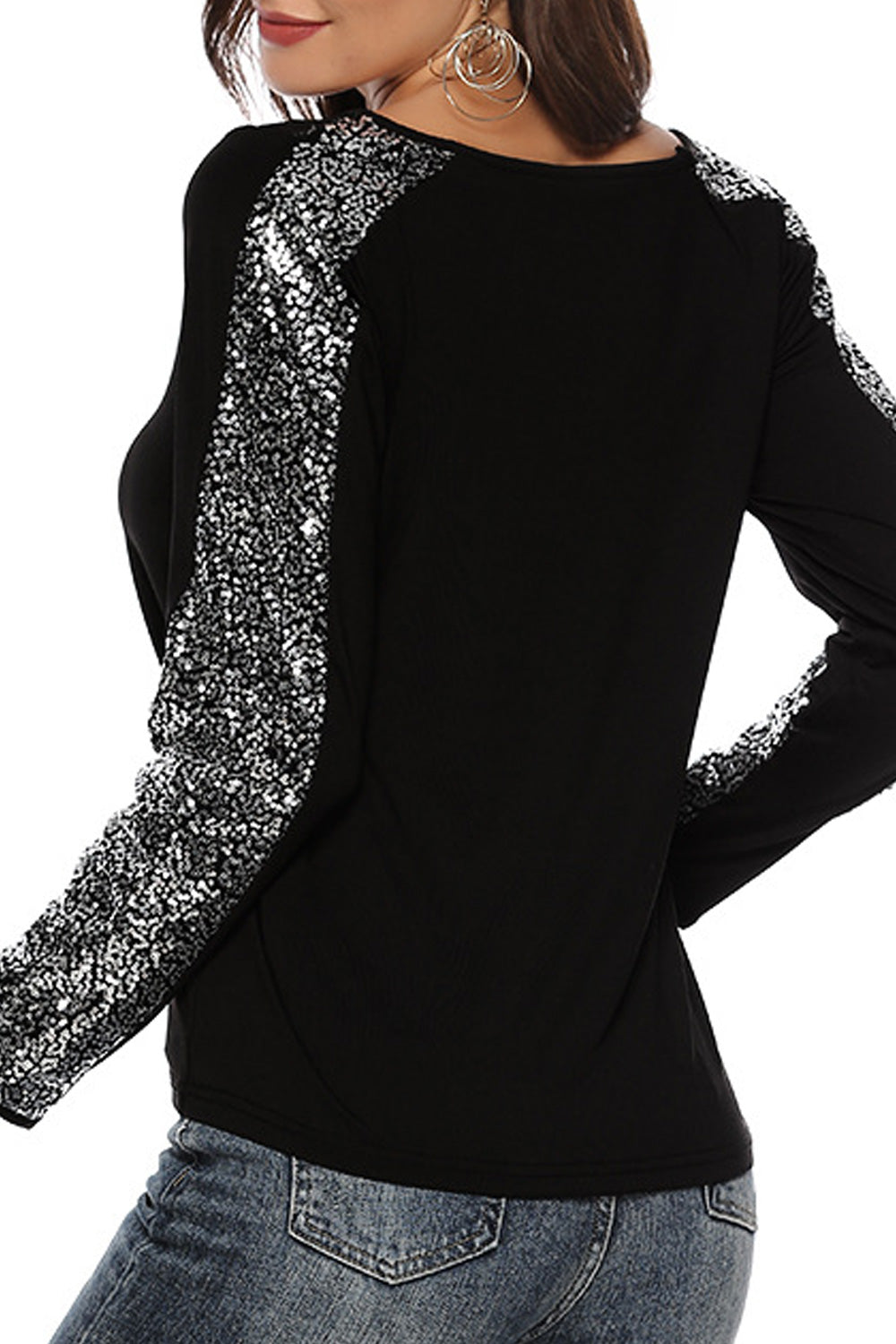 Women Long Sleeve Solid Color Fashion T-Shirt
