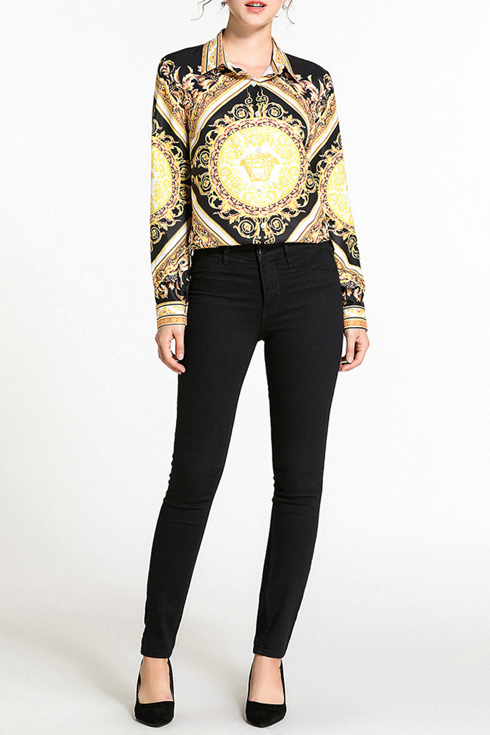 Women Fashion Long Sleeved Casual Shirt