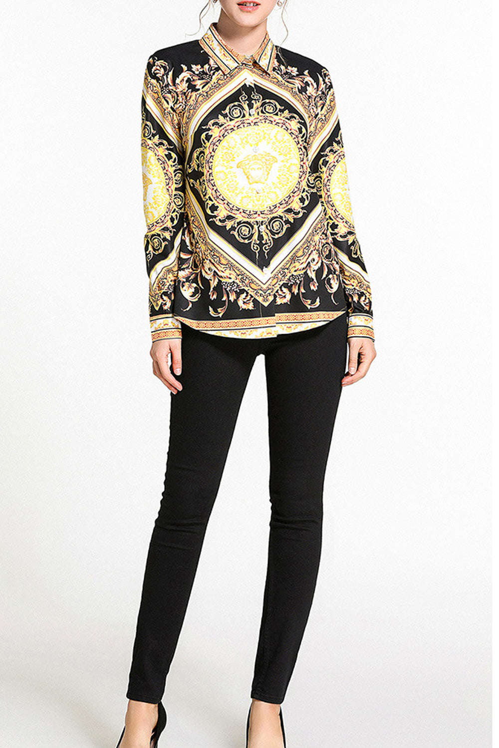 Women Fashion Long Sleeved Casual Shirt