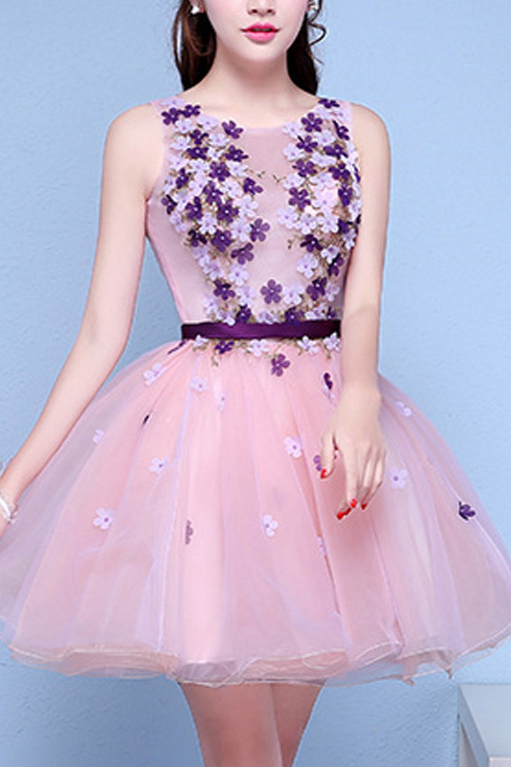 Women Beautiful Flower Lace Wedding Dress