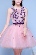Women Beautiful Flower Lace Wedding Dress