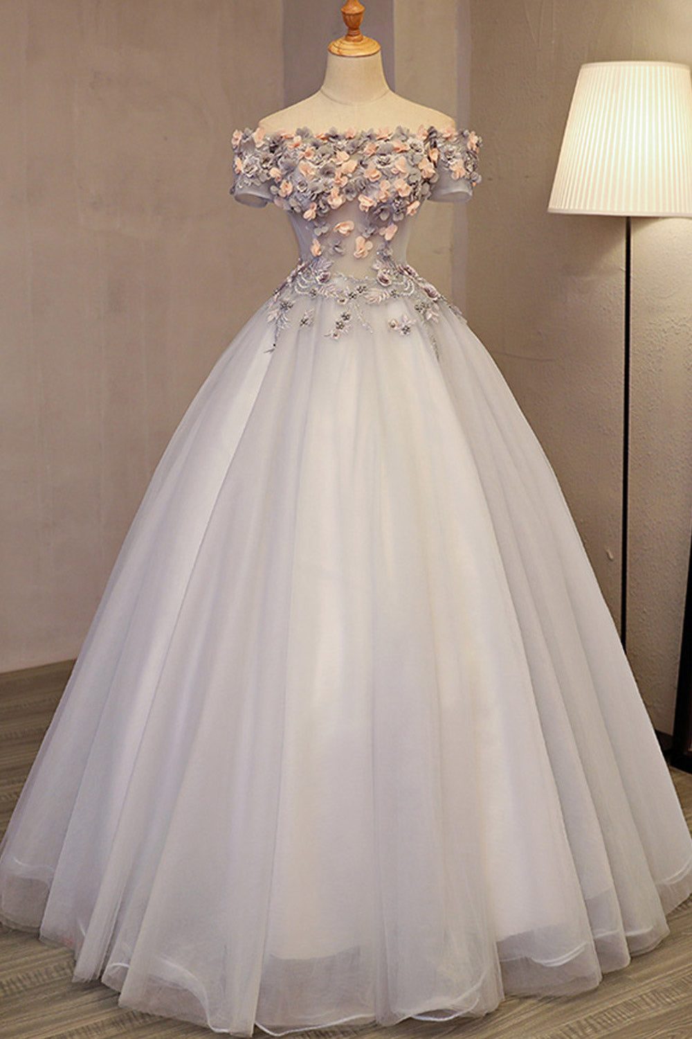Women Off Shoulder beautiful Flower Dress