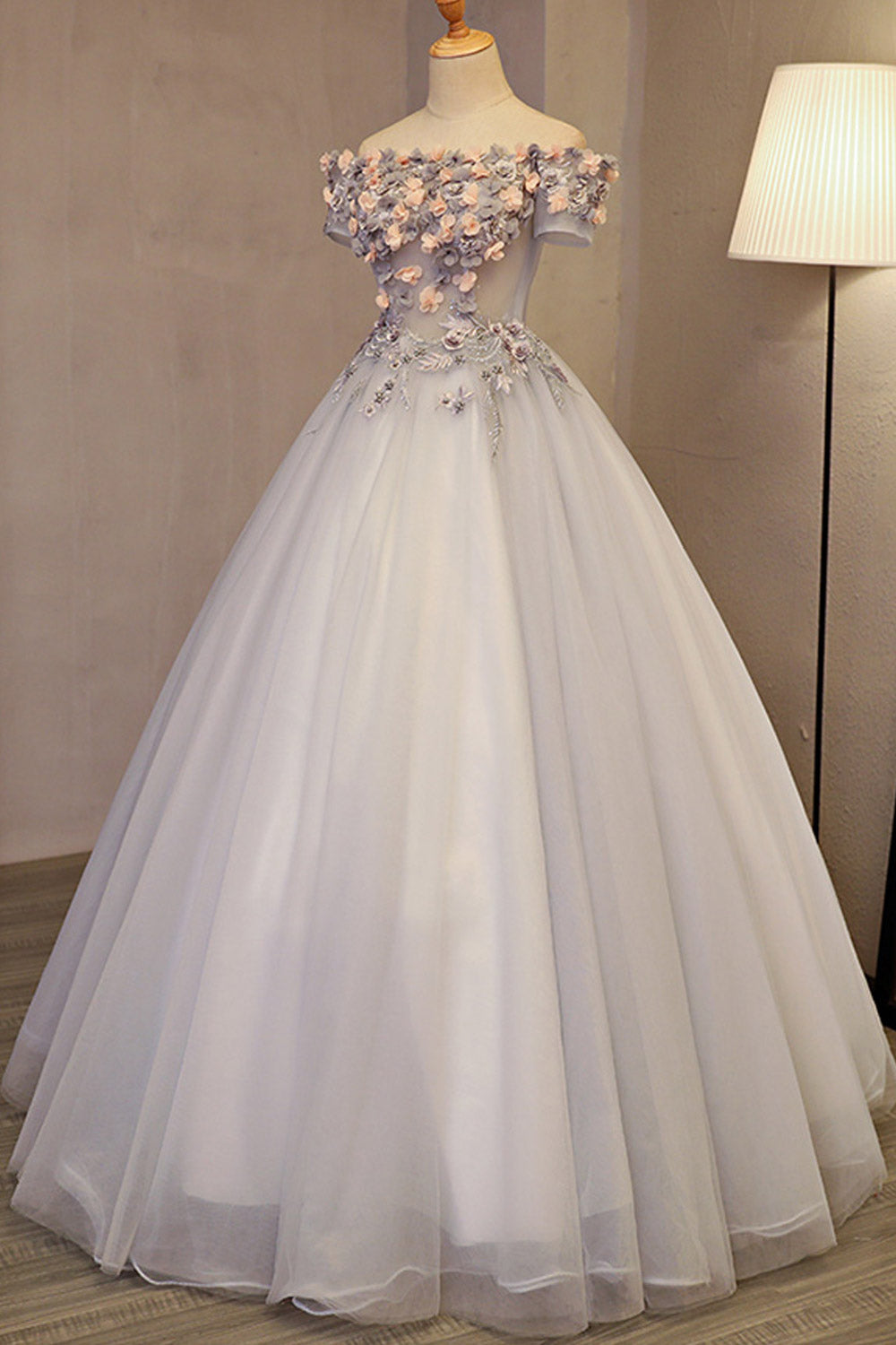 Women Off Shoulder beautiful Flower Dress