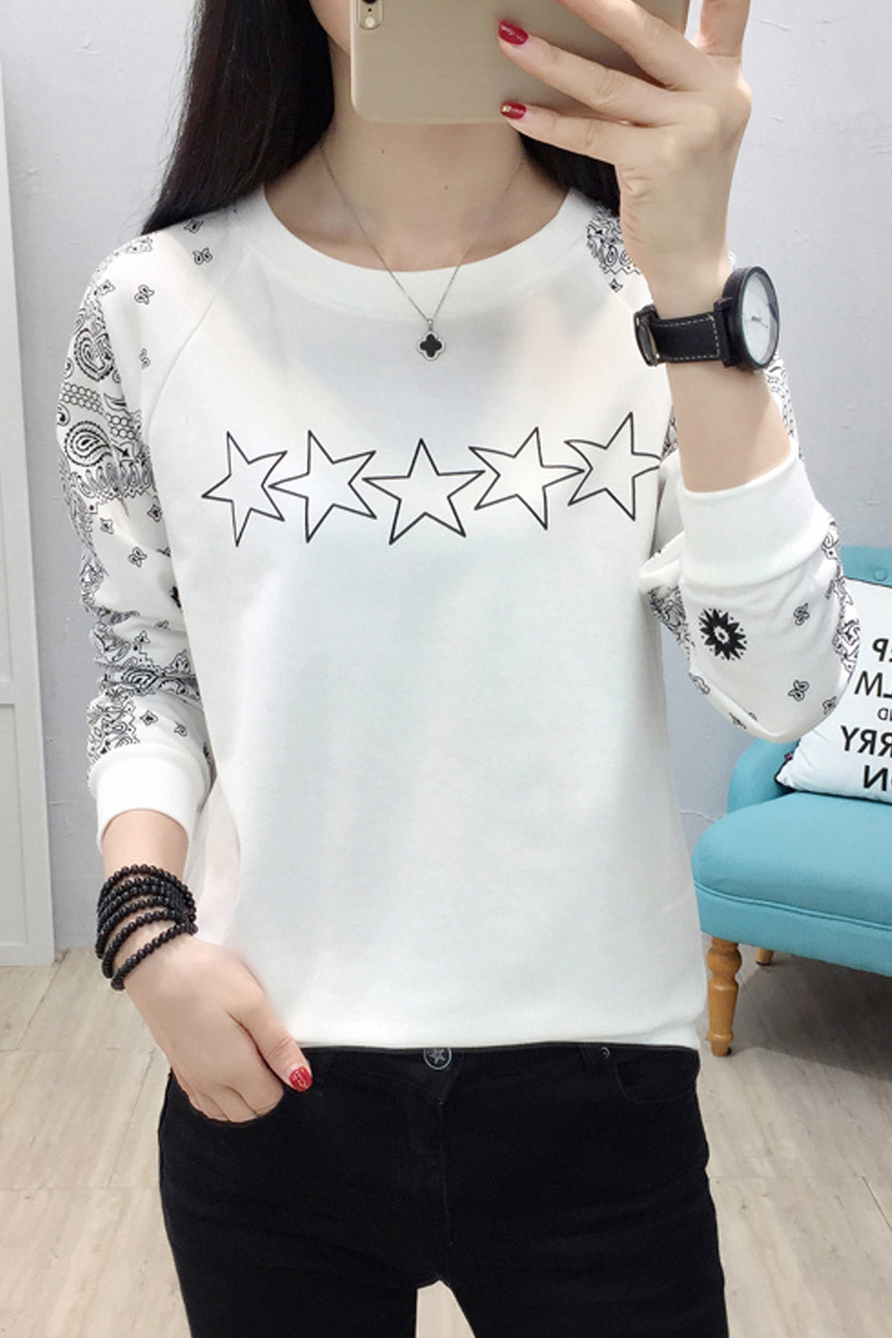 Women Round Neck Thick Winter Top