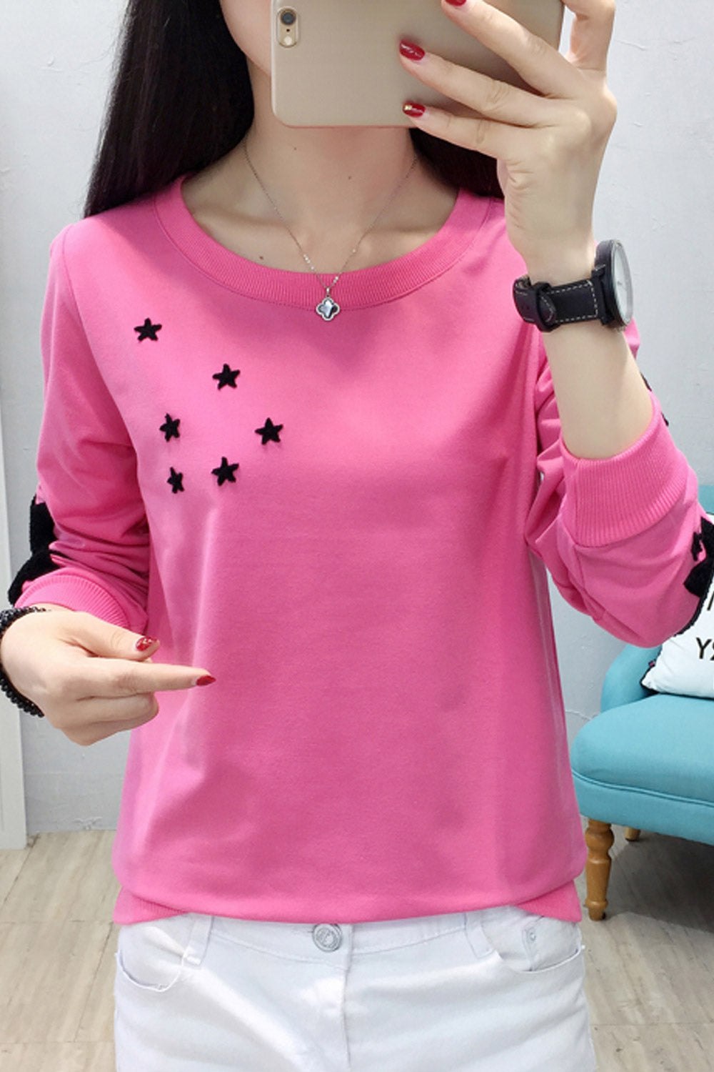 Women Printed Long Sleeved Winter Top
