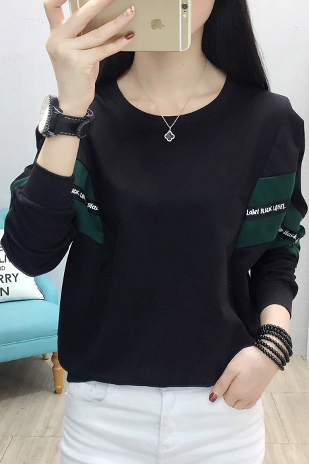 Women Round Neck Warm Fashion Top