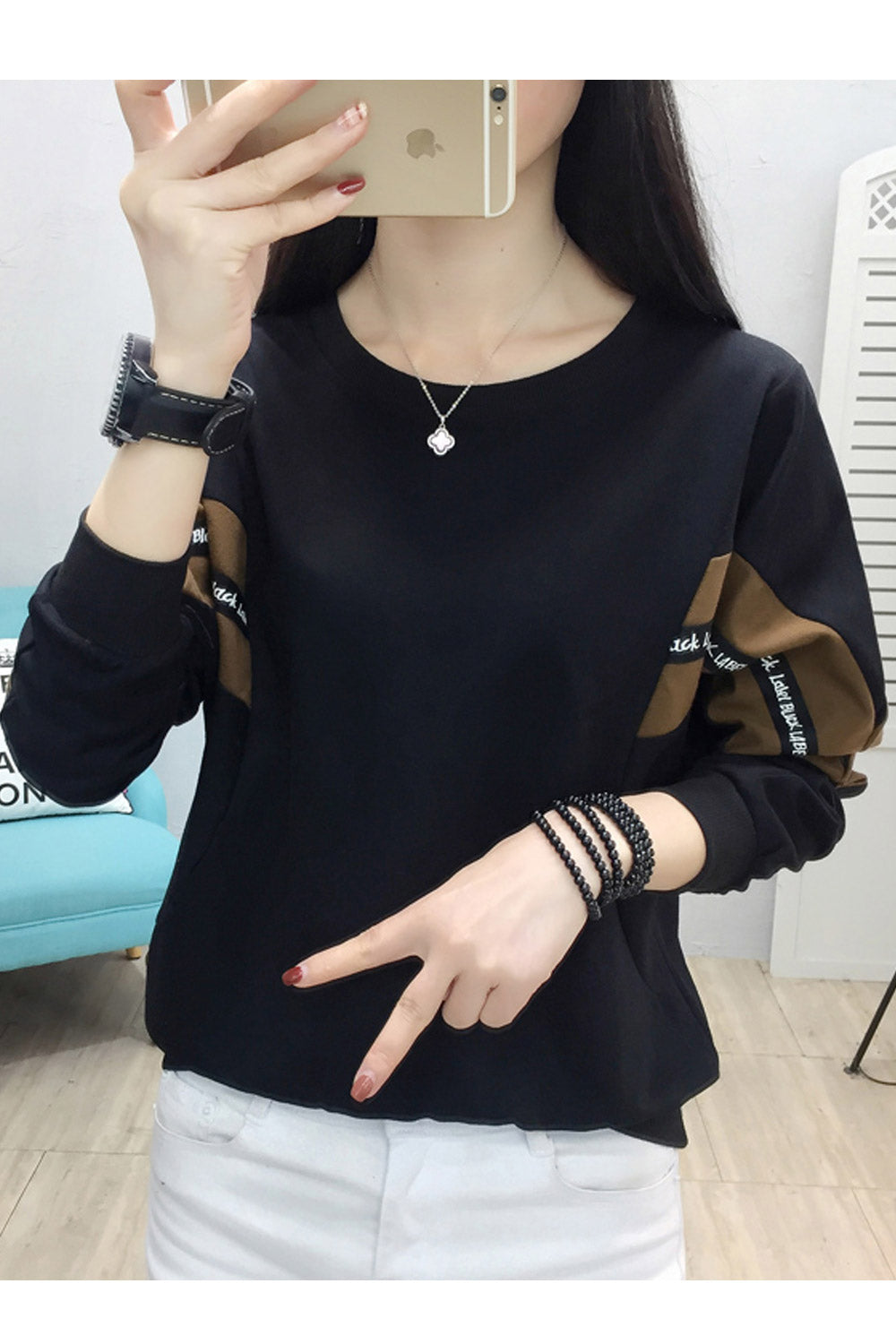 Women Round Neck Warm Fashion Top