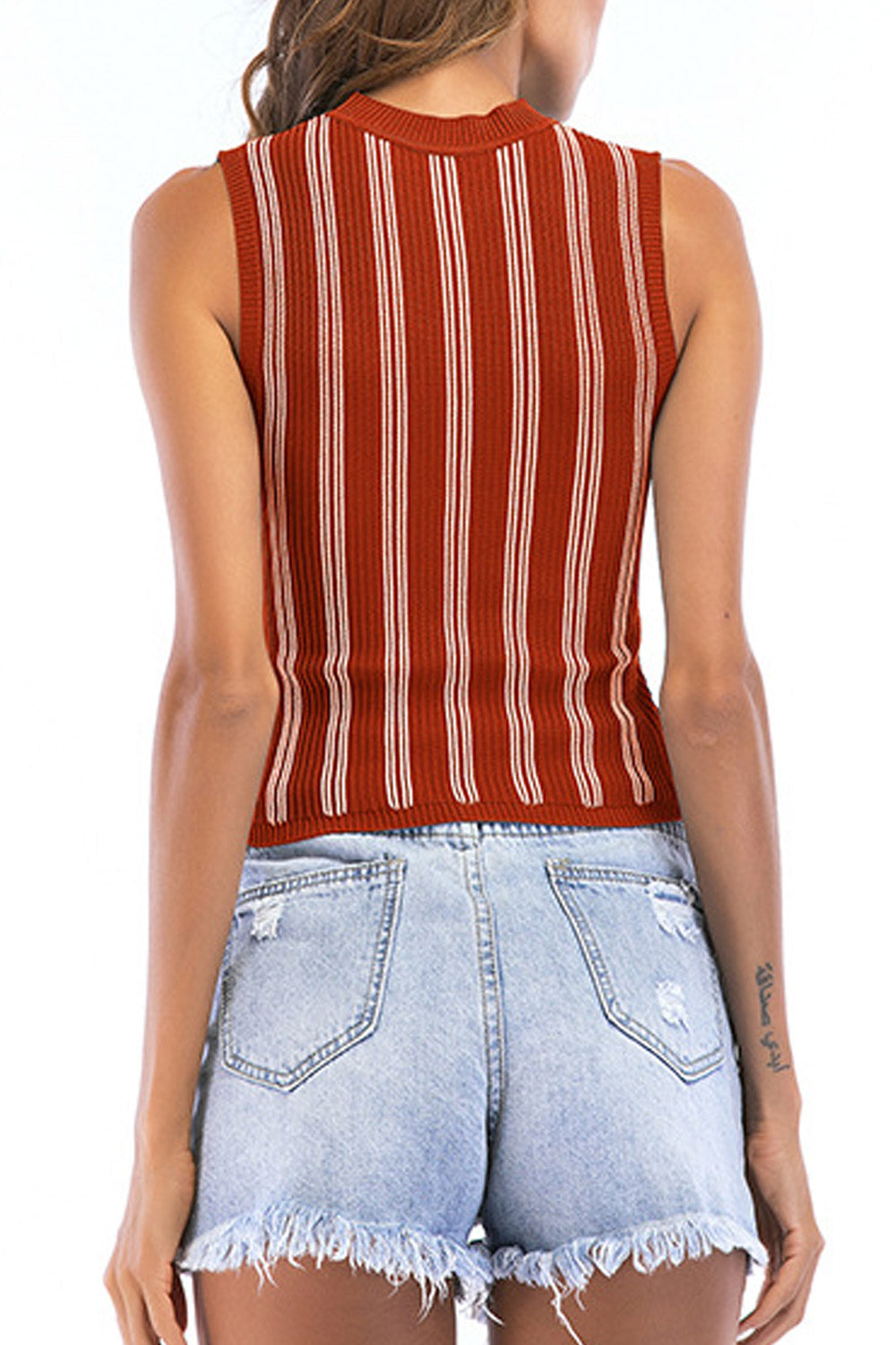 Women Striped High Comfort Stylish Top