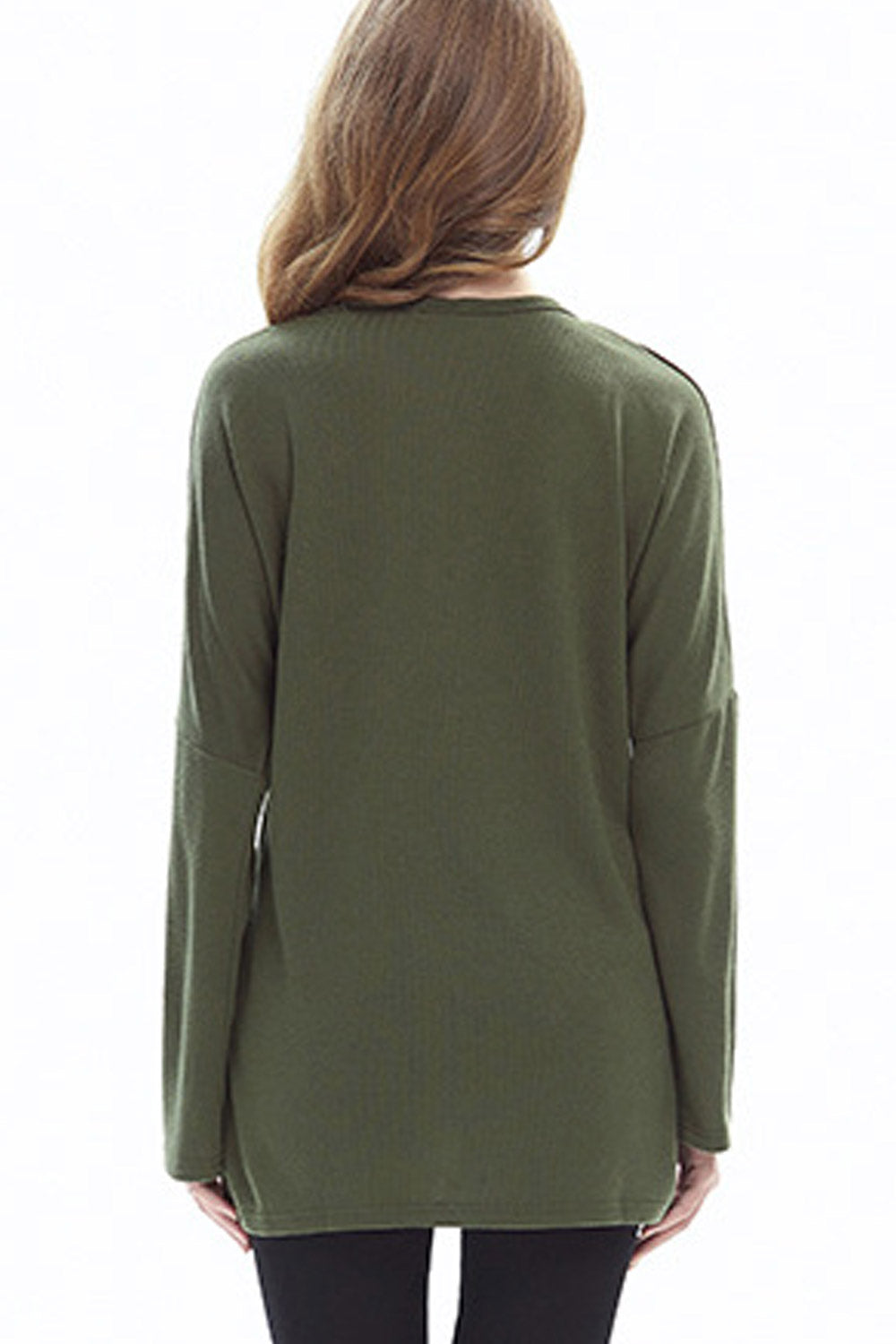 Women Round Neck Seqiun Loose Top