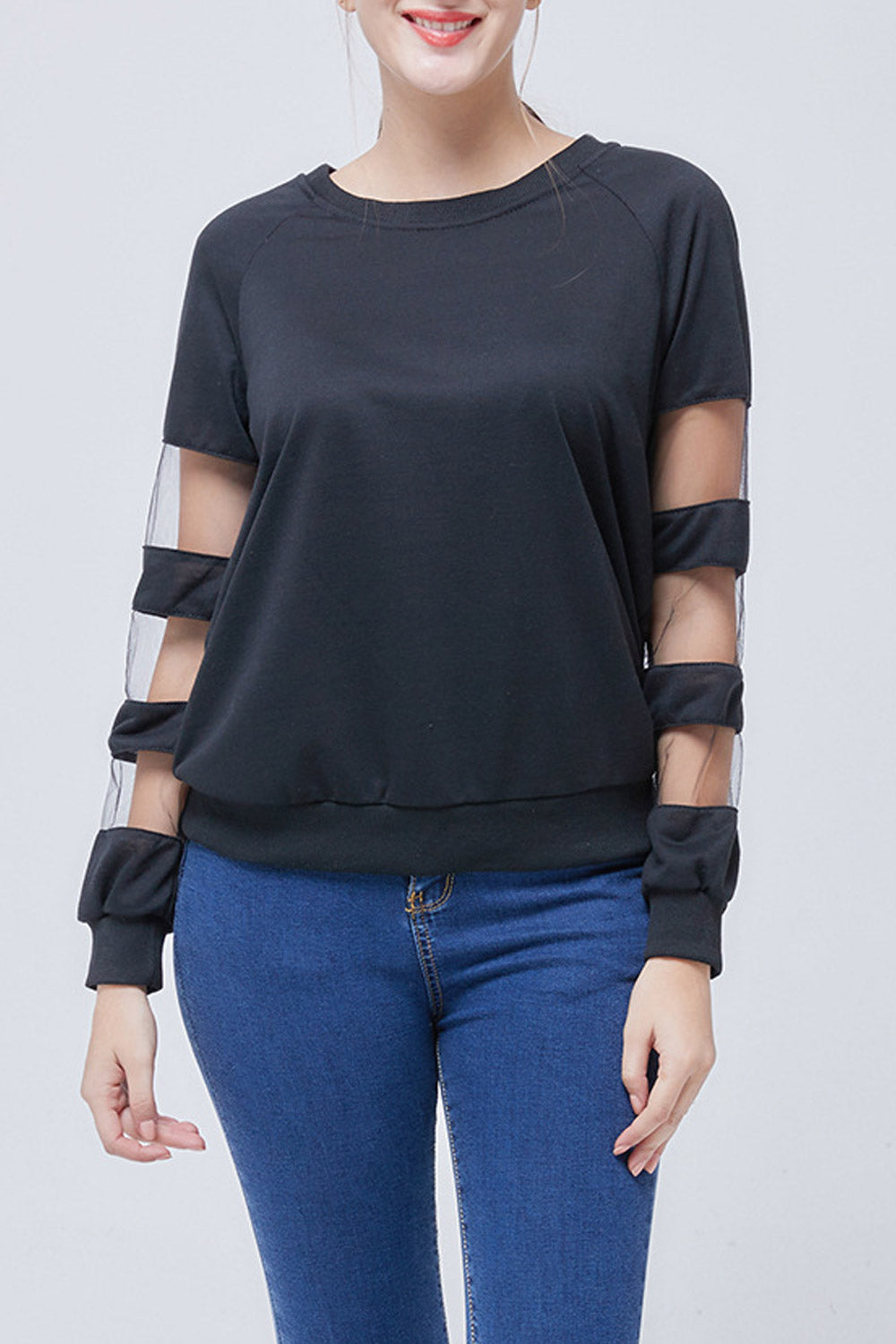 Women Round Neck Flexible Elegant Top