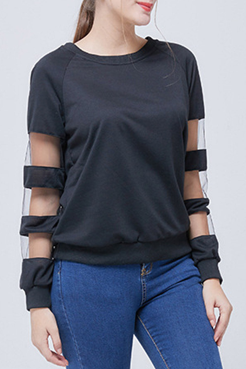 Women Round Neck Flexible Elegant Top