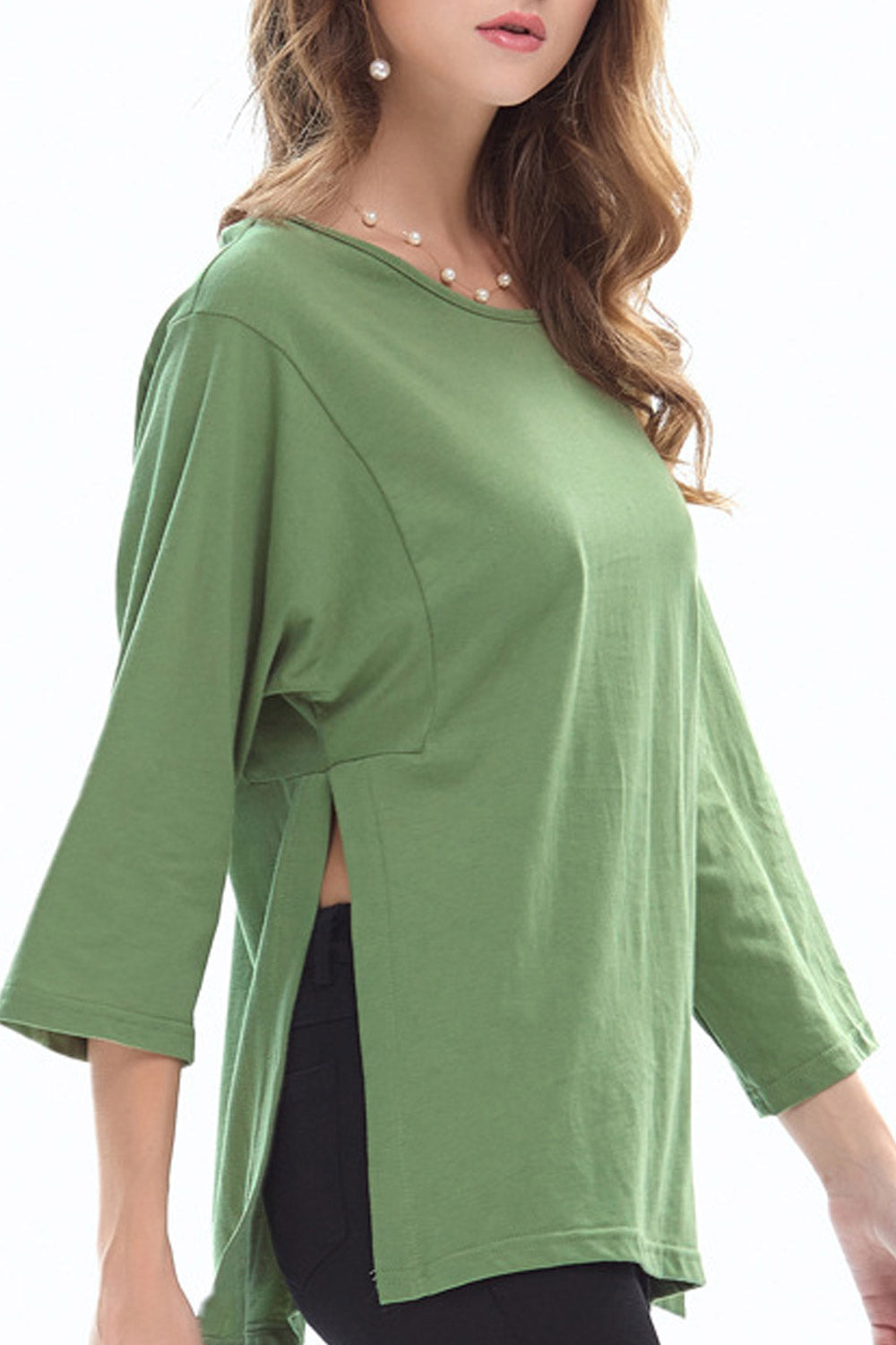 Women Loose Round Neck Casual Top