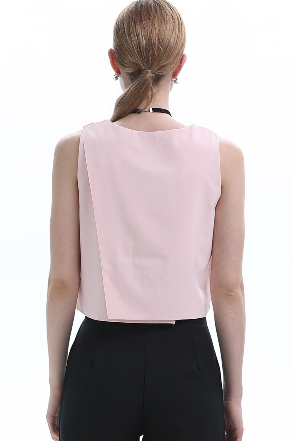 Women Solid Colored Sleeveless Stylish Top