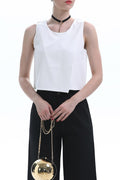 Women Solid Colored Sleeveless Stylish Top
