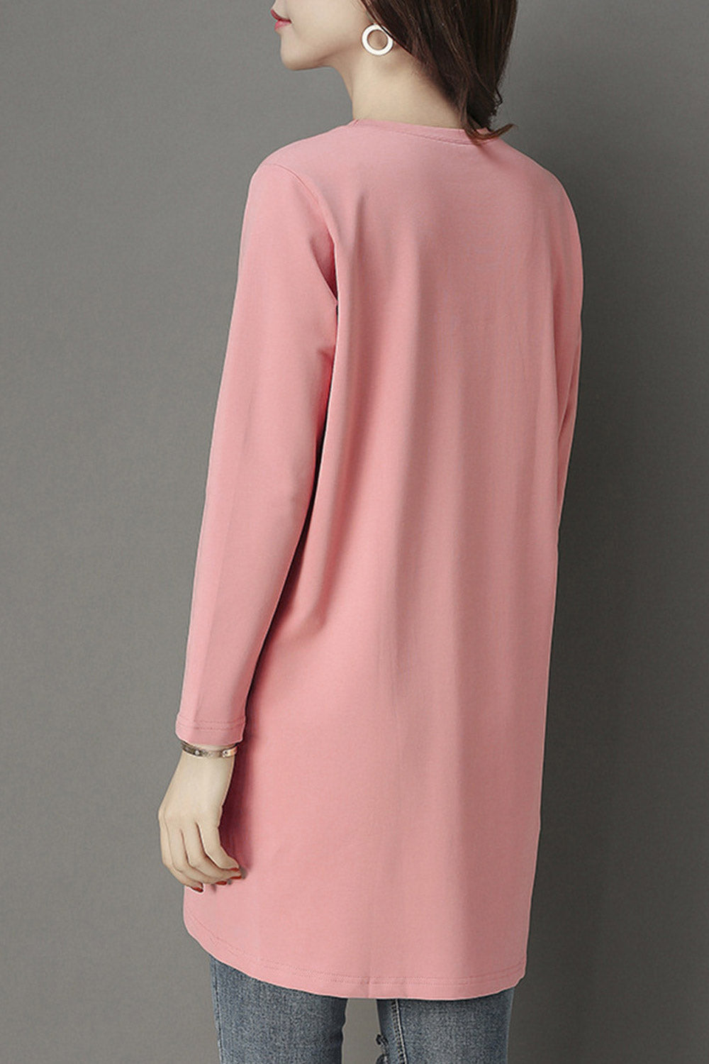 Women Solid Colored Comfortable Casual Top