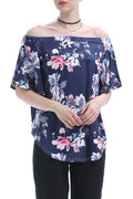 Women Off Shoulder Floral Printed Top