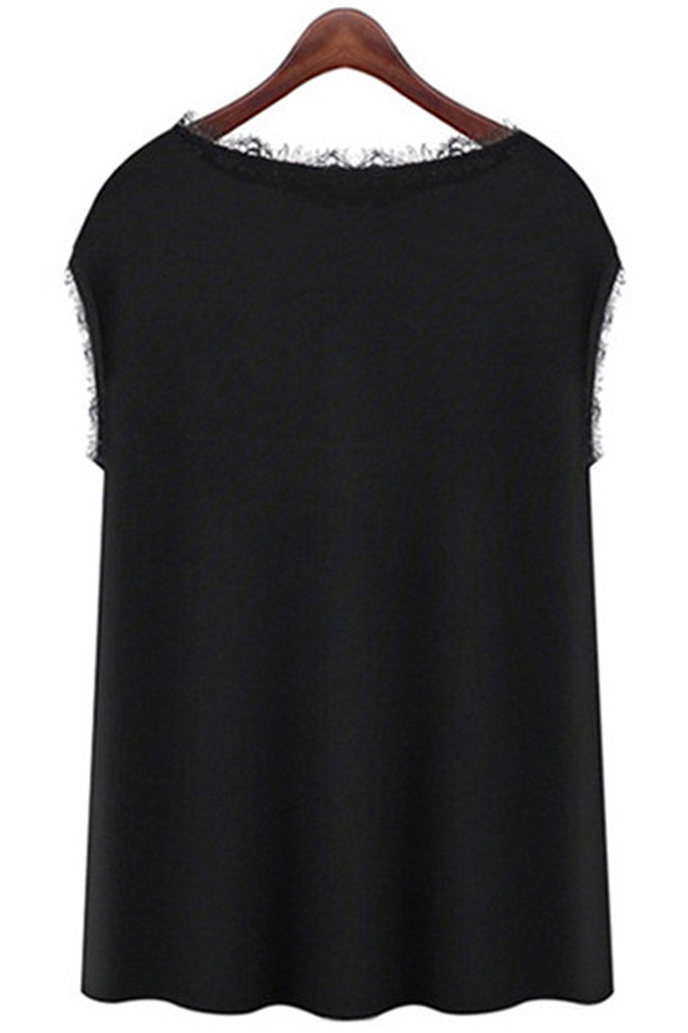 Women Loose Sleeveless Chiffon T-Shirt