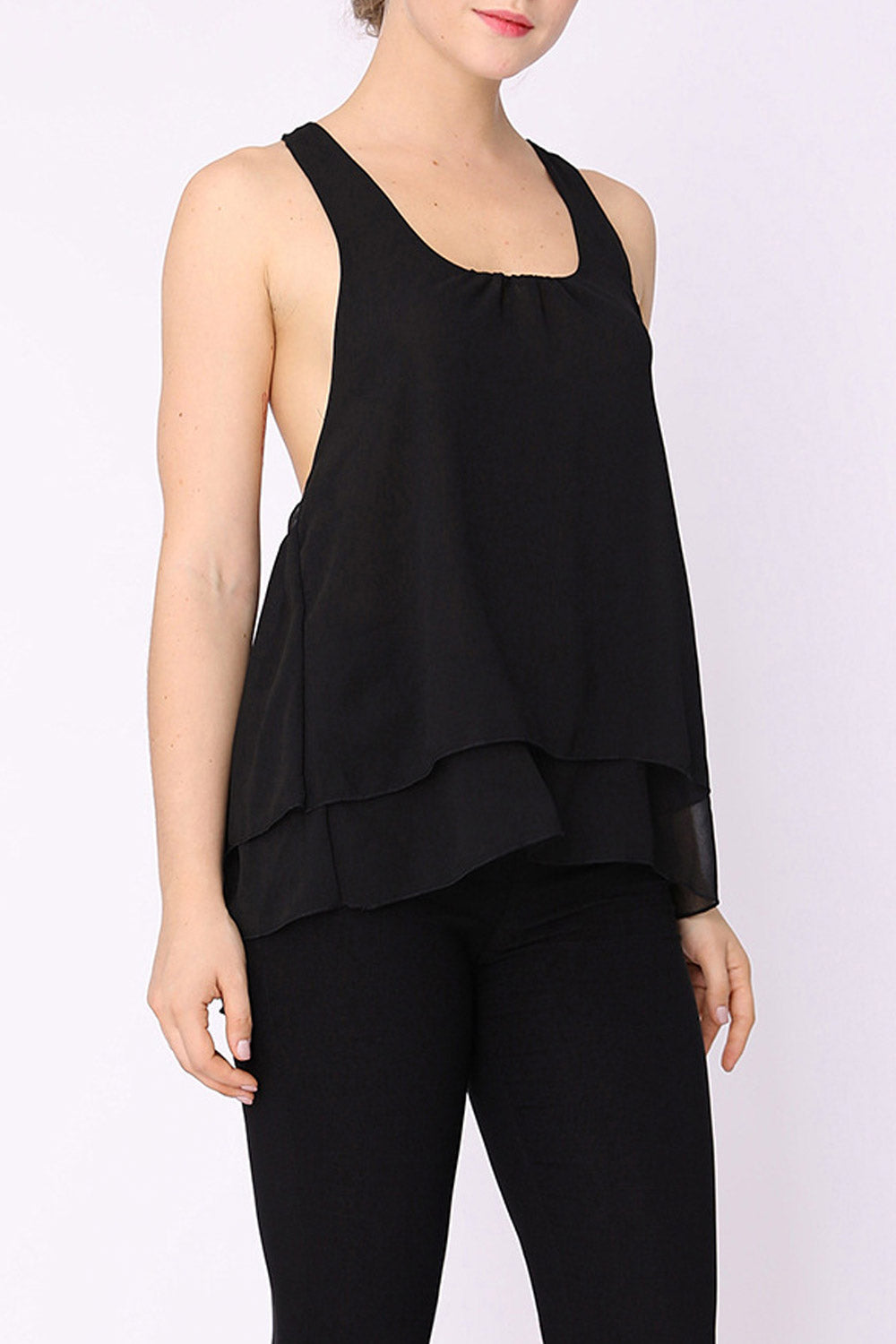 Women Halter Neck Ruffled Stylish Top