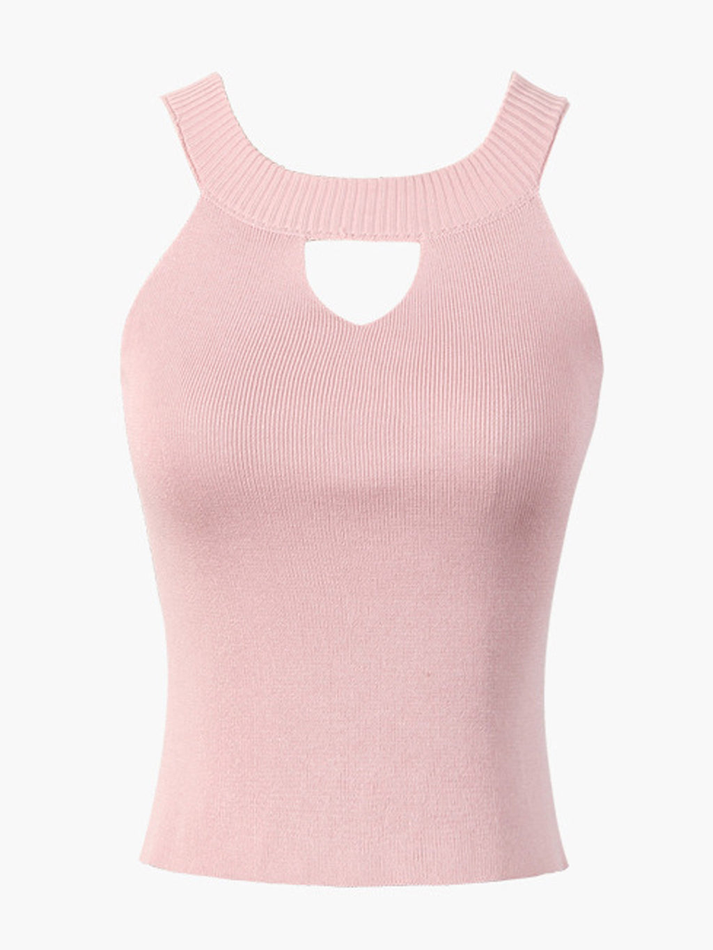 Women Keyhole Neck Knitted Vest