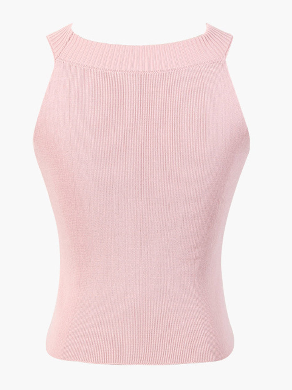 Women Keyhole Neck Knitted Vest
