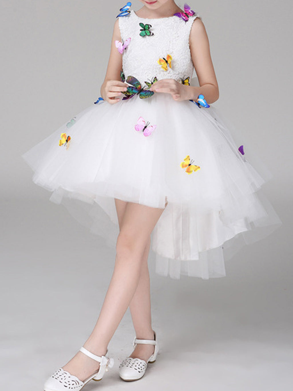 Kids Girls Loose Long Sleeve Solid Pattern Breathable Winter Casual Dress