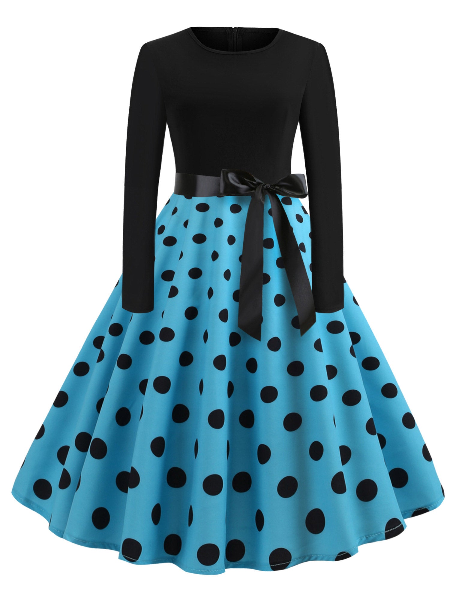 Women Beautiful Swing Skirt Waist Flower Belt Dress