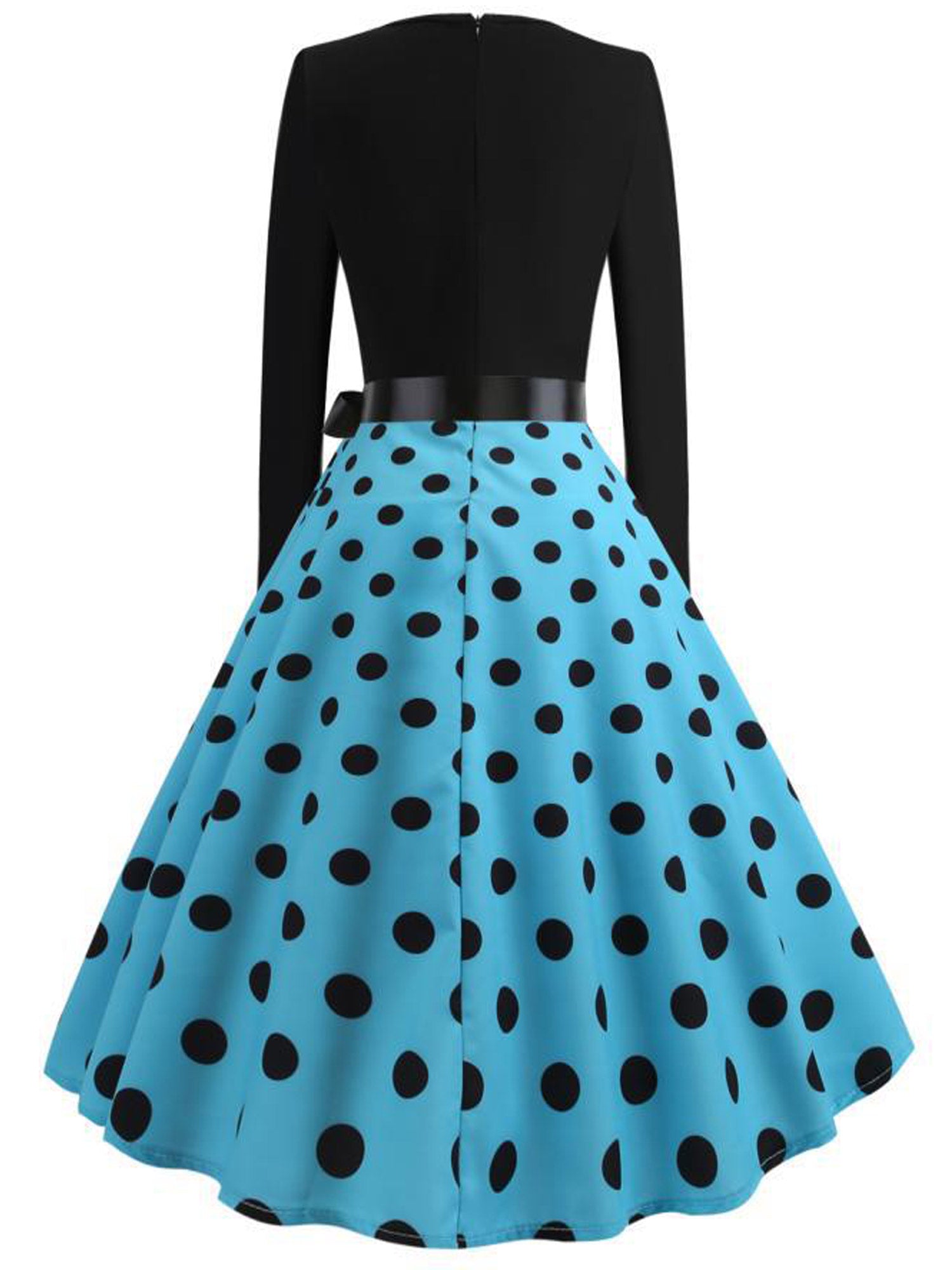 Women Beautiful Swing Skirt Waist Flower Belt Dress