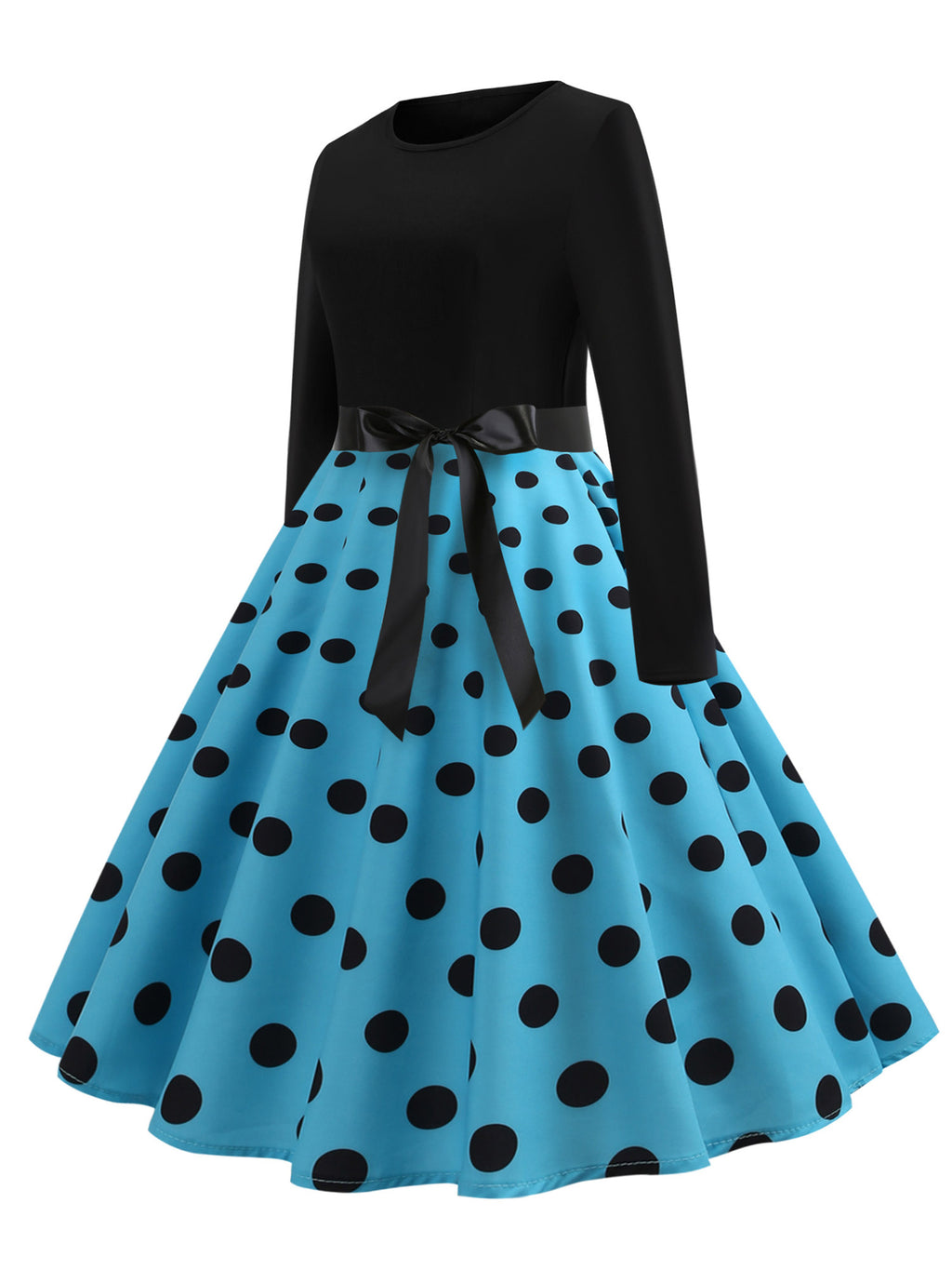 Women Beautiful Swing Skirt Waist Flower Belt Dress