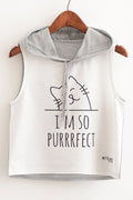 Women Casual Straight Hooded Neck Camisole Top