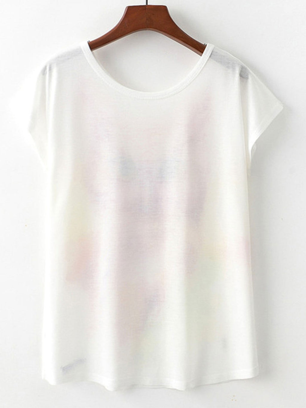 Women Summer Round Neck Loose Casual T-Shirt