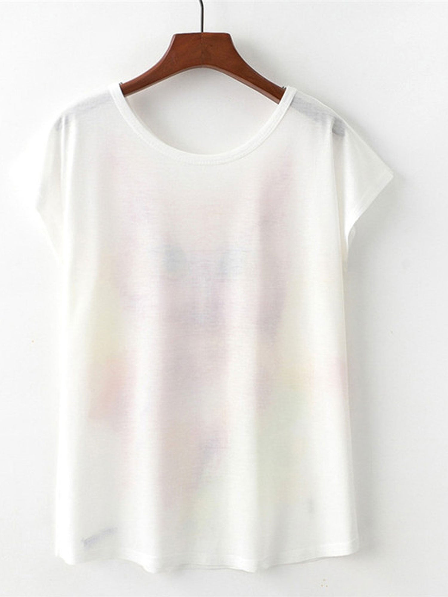 Women Loose Printed Pattern Short Sleeve Summer