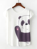 Women Summer Cute Panda Loose T-Shirt