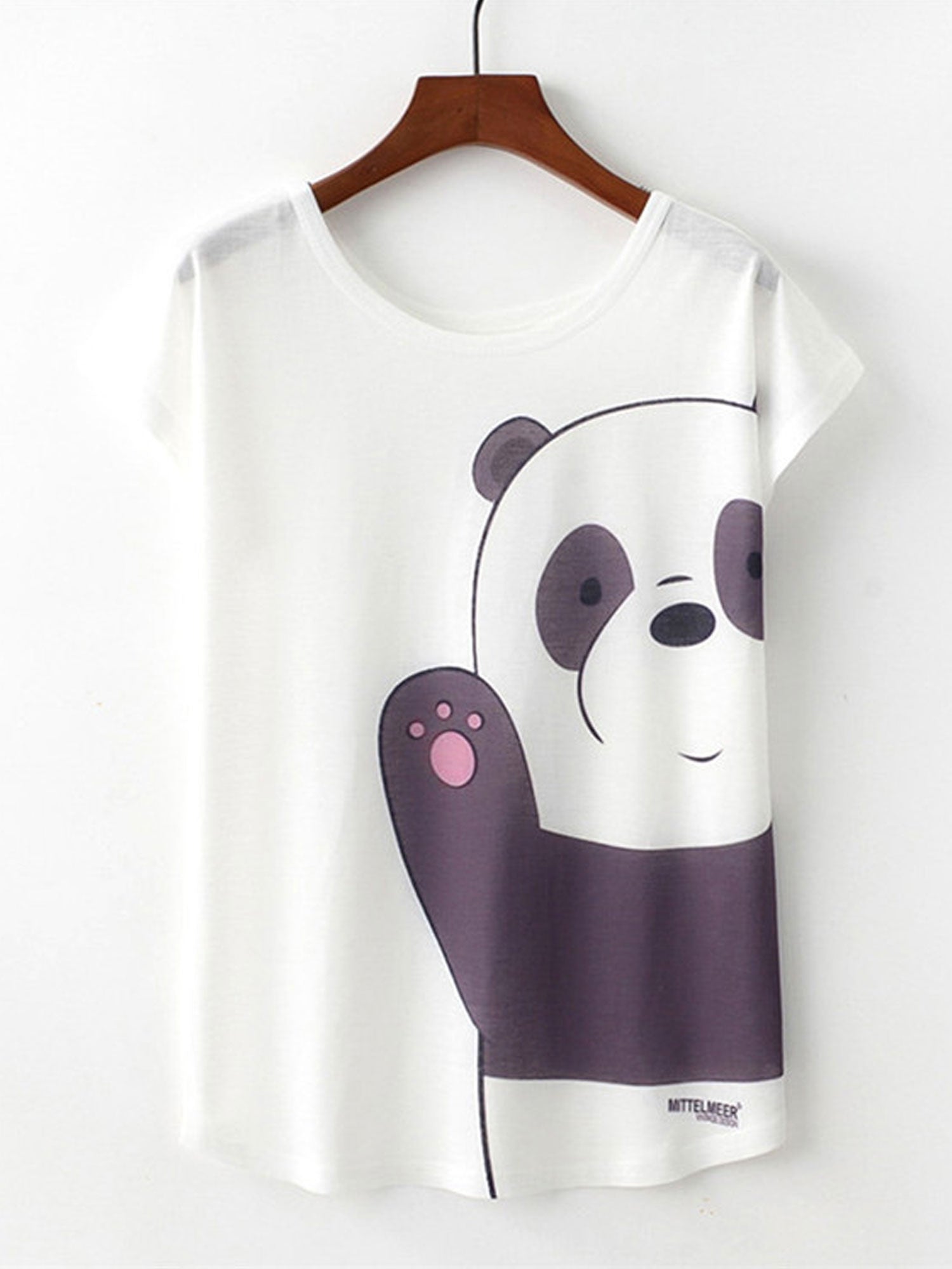 Women Summer Cute Panda Loose T-Shirt