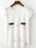 Women Casual Short Sleeve Comfortable Loose T-Shirt