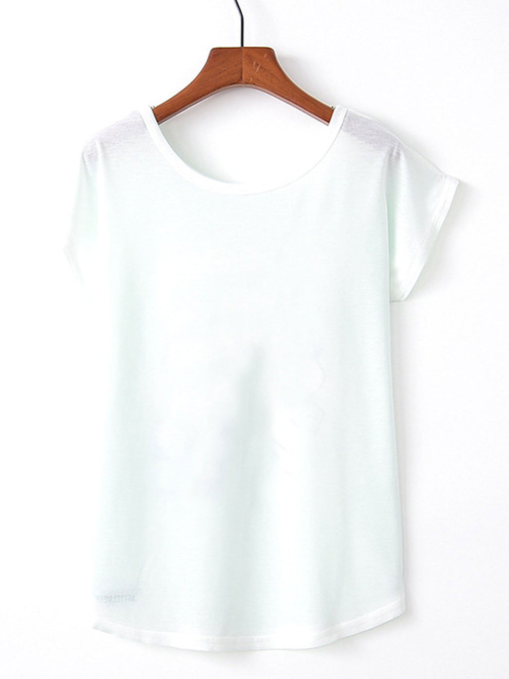 Women Round Neck Printed Pattern Soft T-Shirt