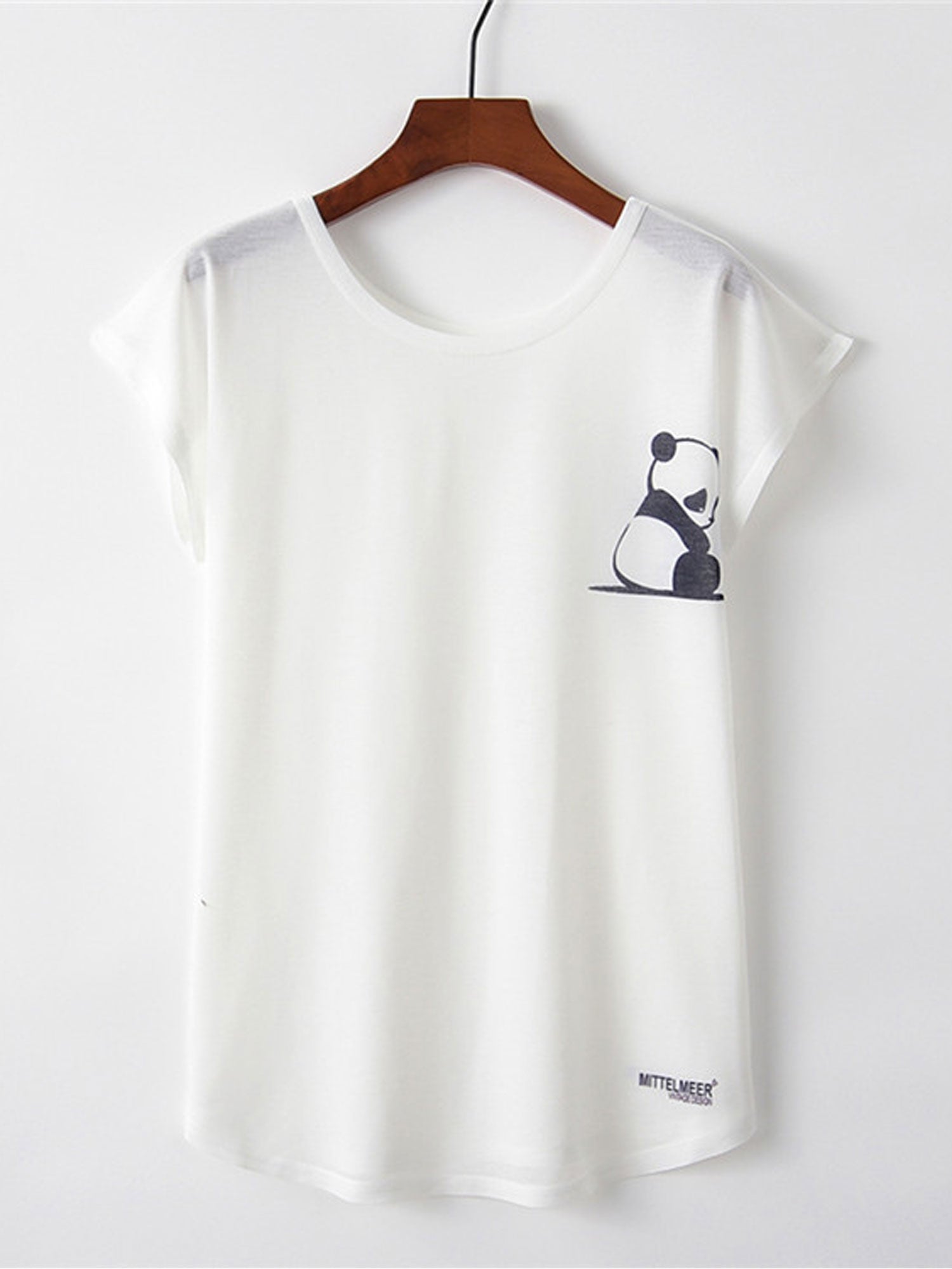 Women Comfortable Material Round Neck T-Shirt