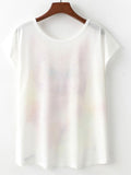 Women Summer Loose Fit Short Sleeved T-Shirt