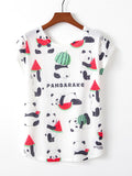 Women Fruit Printed Loose Breathable T-Shirt
