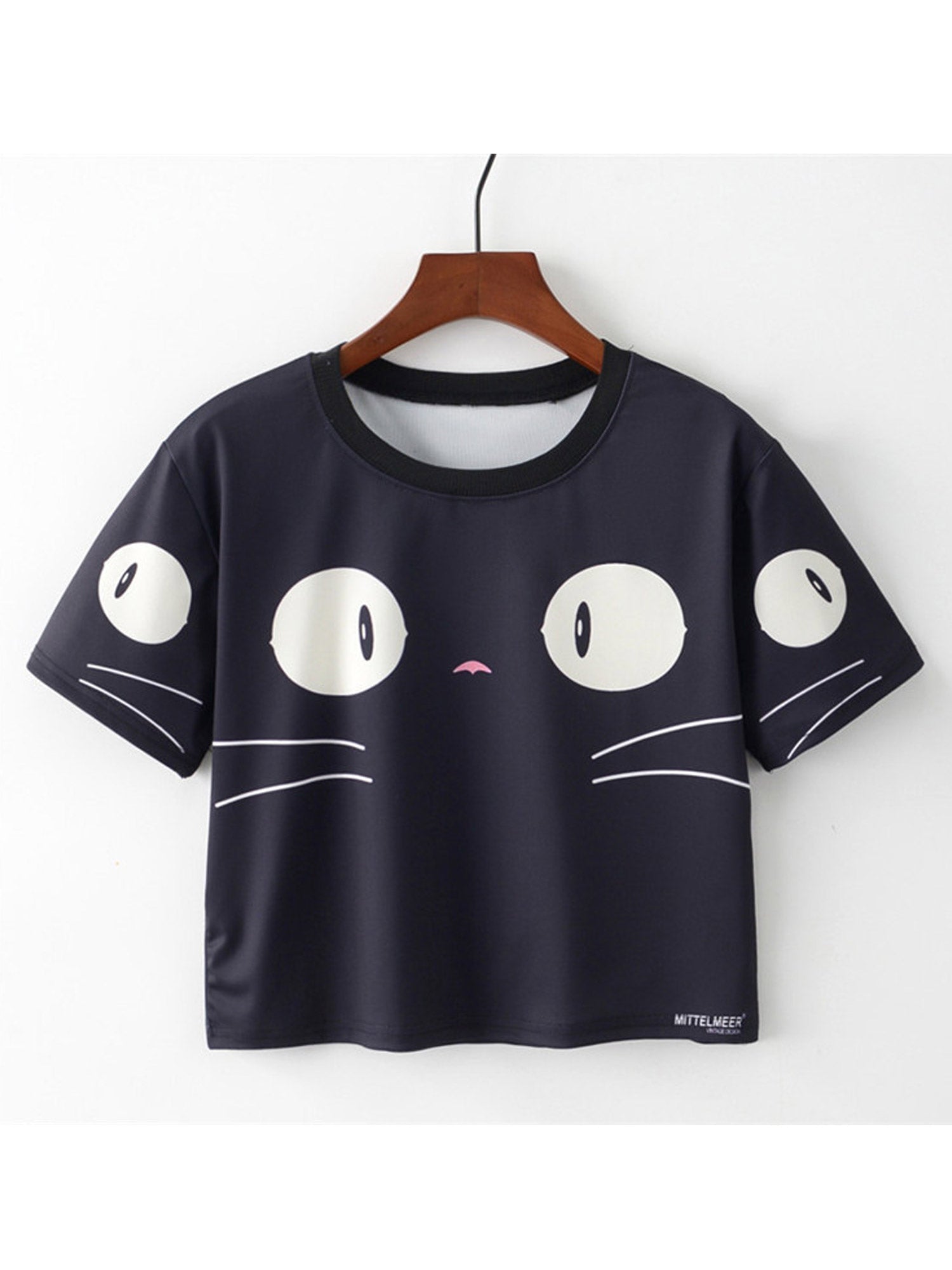 Women Pretty Round Neck Loose Summer T-Shirt