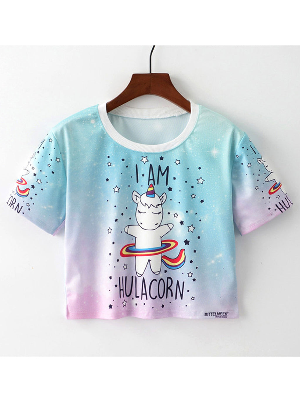 Women Soft Round Neck Loose Summer T-Shirt